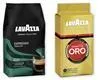 Two bags of Lavazza coffee beans are shown side-by-side against a white background. Podgląd zdjęcia produktu
