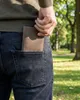 Pánska peňaženka STEVENS z nubukovej kože, hnedá, 12,5x10 Náhľad obrázku produktu 4