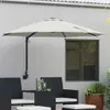 vidaXL Záhradný slnečník Sand 248 x 248 x 148 cm Polyester Náhľad obrázku produktu 2