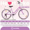 Dievčenský bicykel 24 palcov pre sväté prijímanie s SHIMANO Náhľad obrázku produktu 7