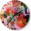 Wanduhr - Rund - Glasuhr - Abstraktion modern - 30x30cm - Produktbild-Vorschau 1