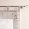 Raffrollo mit Schlaufen, Voile Gardinen Landhaus Küche Produktbild-Vorschau 4