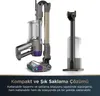 A vacuum cleaner and its charging station are displayed against a white background, with marketing text below. Anteprima dell’immagine prodotto