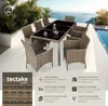 Salon de jardin 8 places avec housse de protection - marron Voir les images du produit 2