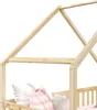 Hausbett ALVA aus Kiefer Massivholz, natur - Kinderbett mit Produktbild-Vorschau 4