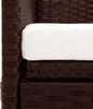 vidaXL Gartensofa mit Sonnendach Poly Rattan Braun Produktbild-Vorschau 6