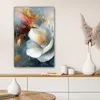 Leinwand Bilder 40x60 cm - Blumen - Weiß - Gold - Kunst - Produktbild-Vorschau 6