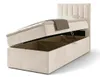 NORDELO Boxspringbett MORFEO 100x200 cm AMOR Velvet Creme Produktbild-Vorschau 6