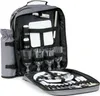 CampFeuer Picknick Rucksack Grau, 31-teilig, 4 Personen, Produktbild-Vorschau 1
