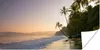 MuchoWow® Poster Strand - Meer - Palme 40x20 cm - Poster Produktbild-Vorschau 1