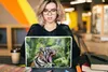 MuchoWow® Laptop Aufkleber Sticker Cover Tiger - Kopf - Produktbild-Vorschau 5