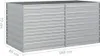 DELUKE® Hochbeet für Garten OSKAR Silber | 160x80x77cm | Produktbild-Vorschau 2