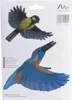 Vogelsilhouette heimische Vögel bunt 5 teilig Produktbild-Vorschau 2