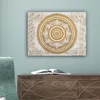 MuchoWow® - Leinwandbilder - Mandala - Blumen - Gold - Weiß Produktbild-Vorschau 4