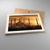 Gerahmtes Poster - Rahmen in heller Eiche - Sonnenuntergang Produktbild-Vorschau 3