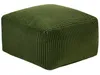 BELIANI Pouf Dunkelgrün Cord 50 x 50 cm mit EPS-Perlen Produktbild-Vorschau 4