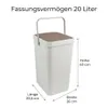 Koš na tříděný odpad 60 l – 3× 20 l, 3 nádoby s víkem na Náhled obrázku produktu 4