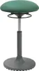 A green and gray adjustable stool against a white background. Produktbild-Vorschau