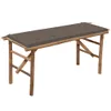 vidaXL Banc de jardin pliable avec support 118 cm bambou Voir les images du produit 1