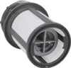 A close-up studio shot of a washing machine filter. Voir les images du produit