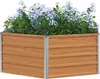 vidaXL Hochbeet im Garten Holzoptik 129 x 129 x 45 cm Produktbild-Vorschau 3