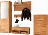 Flurgarderobe Wildeiche Garderobenset Spiegelschrank Produktbild-Vorschau 1