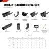 SMART Dachrinnen-Set PVC, 38-teilig, 75/63 mm für 8 m Produktbild-Vorschau 2