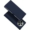 A dark blue phone case is shown from a diagonal angle, with the phone inside and its camera array visible. Produktbild-Vorschau