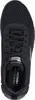 A top-down view of a black Skechers sneaker. Voir les images du produit