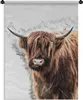 MuchoWow® Wandteppich Wandbehang Schottisches Hochlandrind Produktbild-Vorschau 1