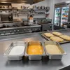Relaxdays Gastro bewaardoos GN 1/3, roestvrij staal, set Productafbeelding-voorbeeld 3