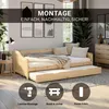 Homestyle4u Tagesbett Ausziehbett 90x200 cm Natur Holzbett Produktbild-Vorschau 6