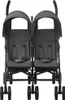 A front view of a twin stroller. Náhled obrázku produktu