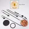 Fossobiubo Stehlampe aus Metall/Holz/Glas in Produktbild-Vorschau 5