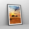 Gerahmtes Poster - Schwarzer Rahmen - Elefanten Safari Produktbild-Vorschau 8
