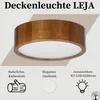 STOLARNIA PIKA Deckenleuchte - Holz Runde Deckenlampe Produktbild-Vorschau 2