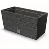 Květináč Dláto vzor Balkón 39,5x18,5x19,5 cm antracitová s Náhled obrázku produktu 1