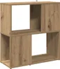 vidaXL Artisan dubová knihovna 60x24x63 cm materiál na bázi Náhled obrázku produktu 6