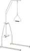 A white patient lift with a triangular handle suspended by a chain. Anteprima dell’immagine prodotto