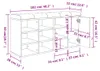 vidaXL Lavice na boty šedá Sonoma 102x32x50 cm Materiál na Náhled obrázku produktu 8
