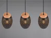 Suspension BIDAR noire 3xE27x28W en métal, dimensions : Voir les images du produit 13