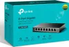 The image shows the retail packaging of a TP-Link 8-Port Gigabit Easy Smart Switch with 4-Port PoE+. Anteprima dell’immagine prodotto