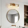 Tribesigns 3-Licht Badezimmer-Wandleuchte Gold, Moderne Produktbild-Vorschau 3