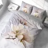 3D Bettwäsche Magnolia Blume Bettbezug-Set 135x200 + Produktbild-Vorschau 2