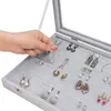 Belle Vous Jewelry Organizer Ohrringe Schmuckkasten Grau, Produktbild-Vorschau 3