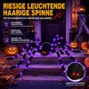 Halloween Deko Riesenspinne XXL 150cm, LED Spinne mit roten Produktbild-Vorschau 6