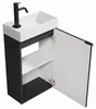 Badplaats Gäste-WC Waschtisch Set Apollo 40 x 22 cm Schwarz Produktbild-Vorschau 3