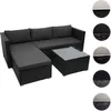 Poly-Rattan Garnitur HWC-F57, Balkon-/Garten-/Lounge-Set Produktbild-Vorschau 7