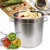 50litrový nerezový hrnec s poklicí Kuchyňský hrnec na Náhled obrázku produktu 3