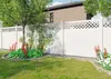 Zaun Hauptelement Alaska mit Rankgitter 177 x 178 cm weiß Produktbild-Vorschau 3